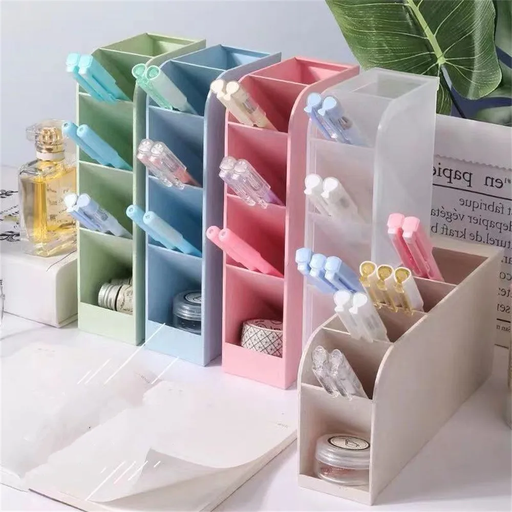 Desk Accessories Organizer Pen Holder Pencil Pot Storage Box Desktop Organizer Stand for Pens Case Office Stationery Organizers
