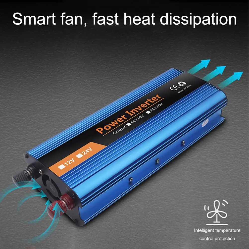Useful Energy-saving Car Power Converter Wide Application Plug Play 500W 12/24/36/48V to 220V Car Inverter Adapter