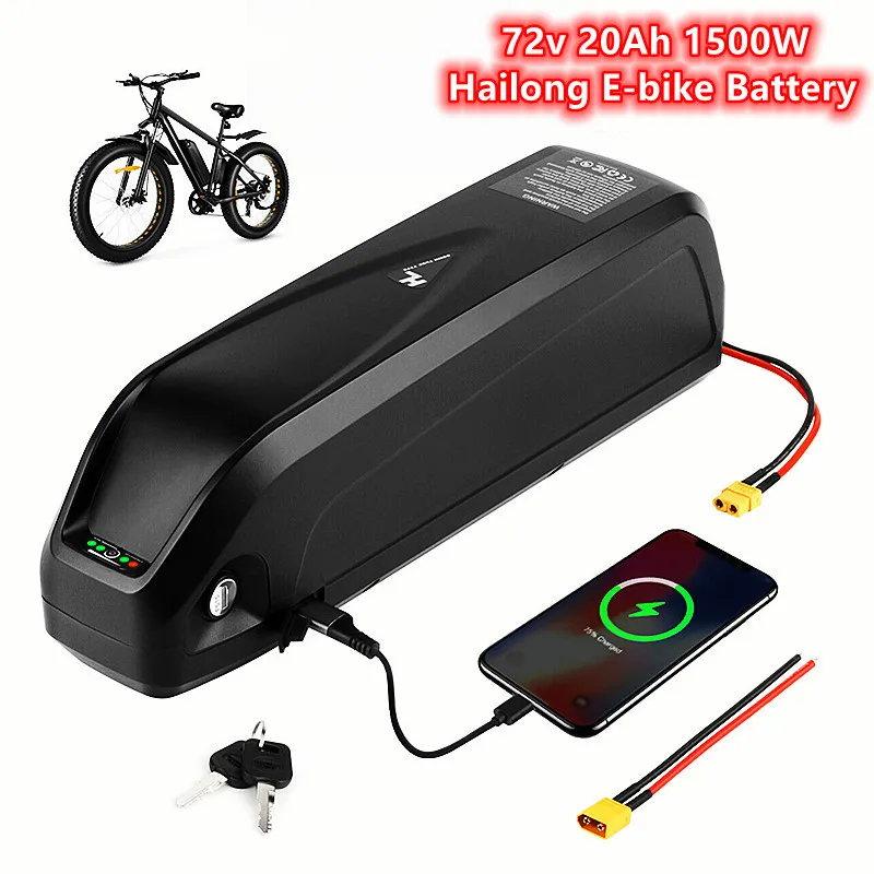 

Original 72V battery 1000W 84V battery 1500W Hailong Ebike battery 17AH 20AH high capacity 60A BMS with 3A charger