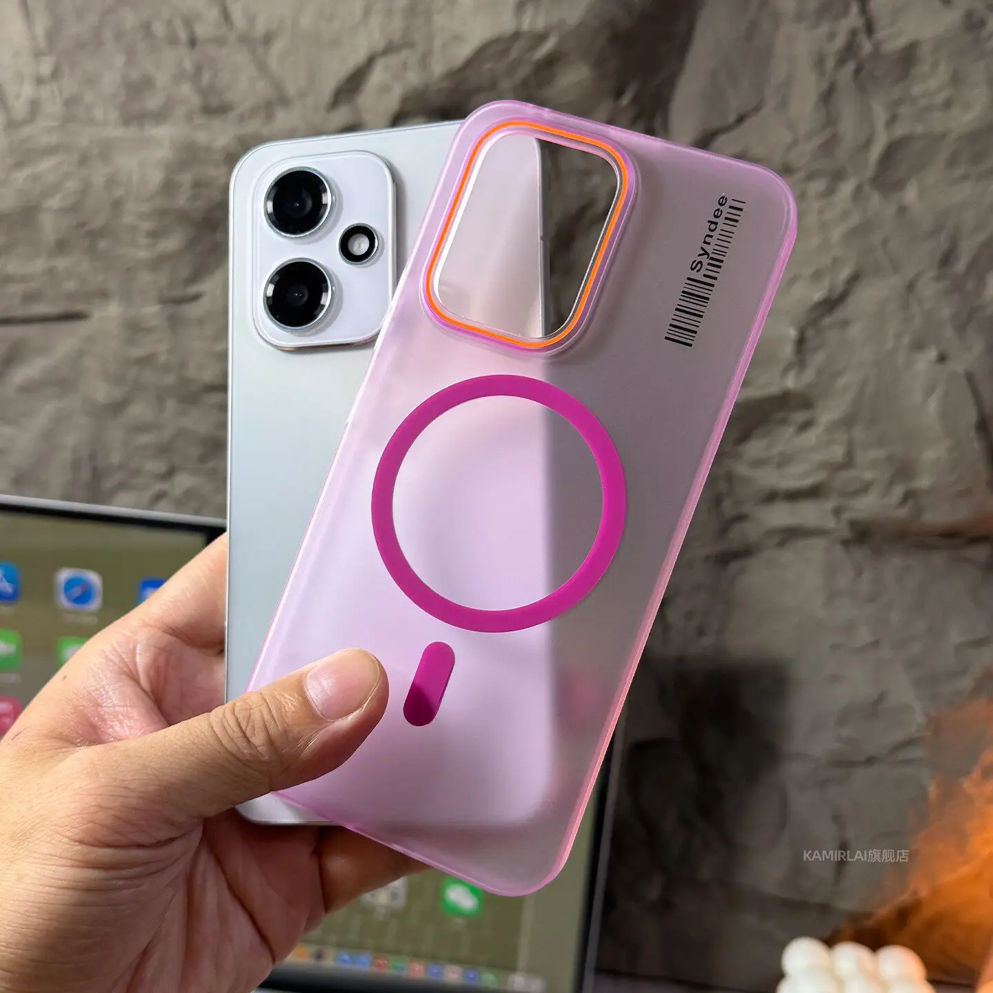 Slim Skin Feel Magnetic Wireless Charging Case with Anti-Fingerprint Shockproof Protection