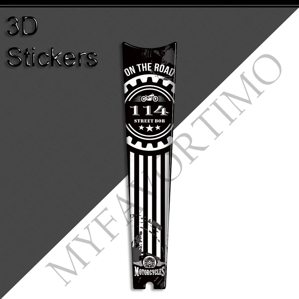 Motorcycle Tank Pad Knee Side Grips Gas Fuel Oil Kit Stickers Decals Protection For Harley Davidson Street Bob 114