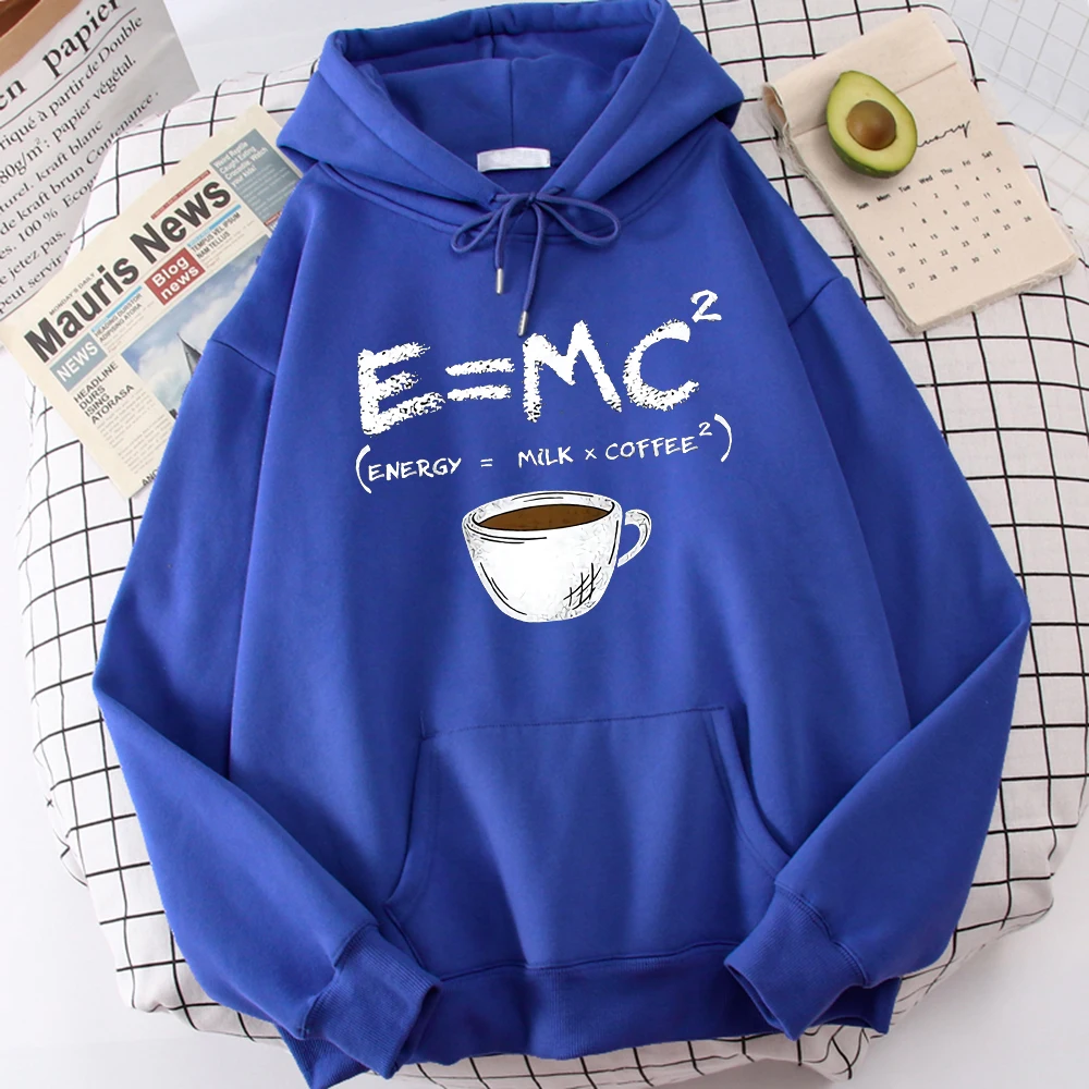 

Energy=Milk+Coffee Prints Male Tracksuit Classic Outdoor Clothing Creativity Quality Hoodies Fashion Oversized Male Hoodie
