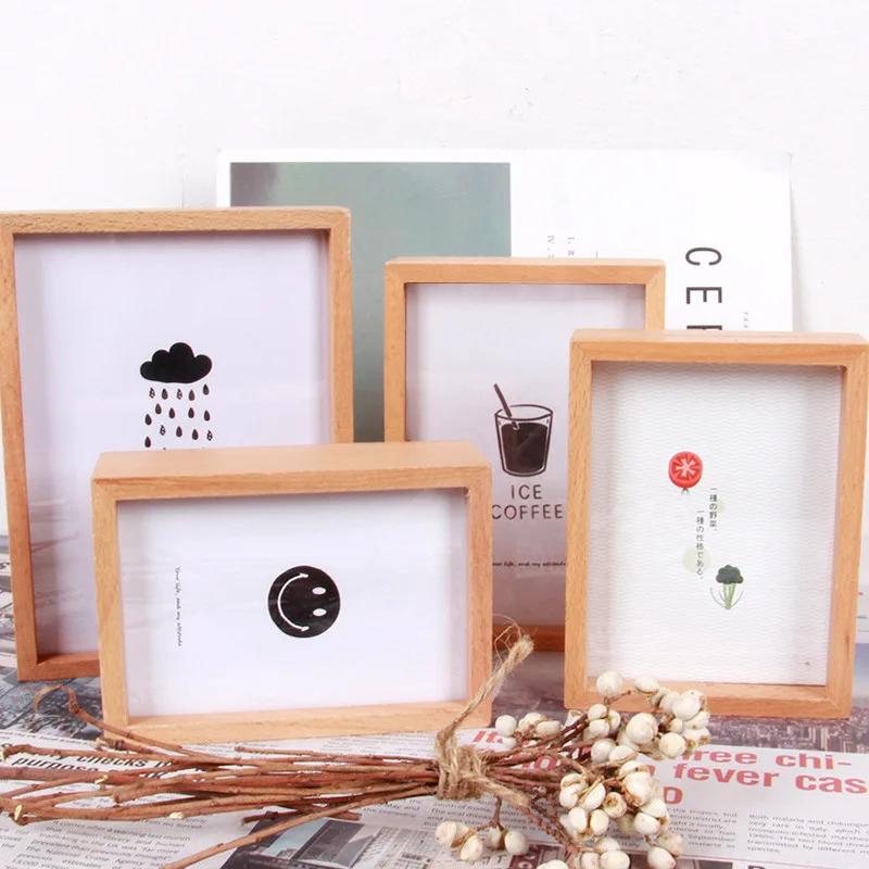 Creative European Style Simple Photo Studio Photo Frame Wooden Frame Decoration Home Bedroom Living Room Decoration photo frame wood canvas frame wood photo frame wood frame wood picture frame art frames