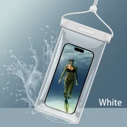 Universal Waterproof Phone Case and Swim Cover (White)
