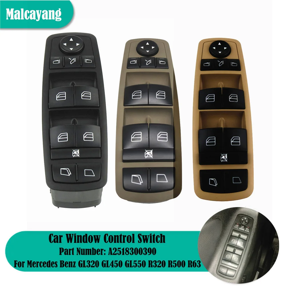 

Переключатель Стеклоподъемника для Mercedes Benz GL320 GL450 GL550 R320 R500 R63 2518300390 A2518300390