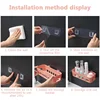 Bathroom Corner Shower Shelf Toilet Adhesive Shampoo Gel Storage Basket Wall Hanging Bathroom Rack Bedside Sundries Storage Case 6