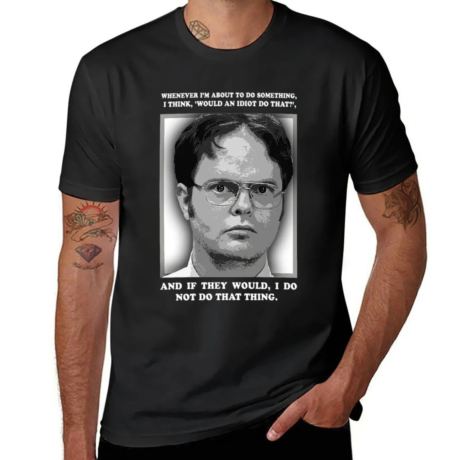 

Dwight Schrute T-Shirt vintage boys animal print sports fans summer top mens graphic t-shirts big and tall
