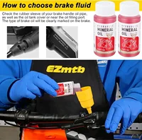 1/2/3 pièces 60Ml liquide de frein de vélo système d'huile minérale fluide cyclisme vélos de montagne pour accessoire de vélo injecteur d'huile 3