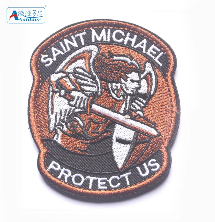 Parch Bordados 3D Saint Michael Protect Us, Insignia De