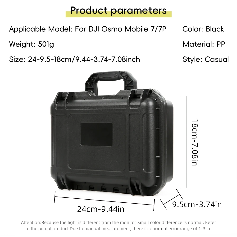 Drone Accessories Drone Storage Bag DJI Case Storage Bag for DJI Osmo Mobile 7/7P Waterproof Carrying Case Anti-drop Travel Box for DJI OM 7/OM 7P Handheld Accessories