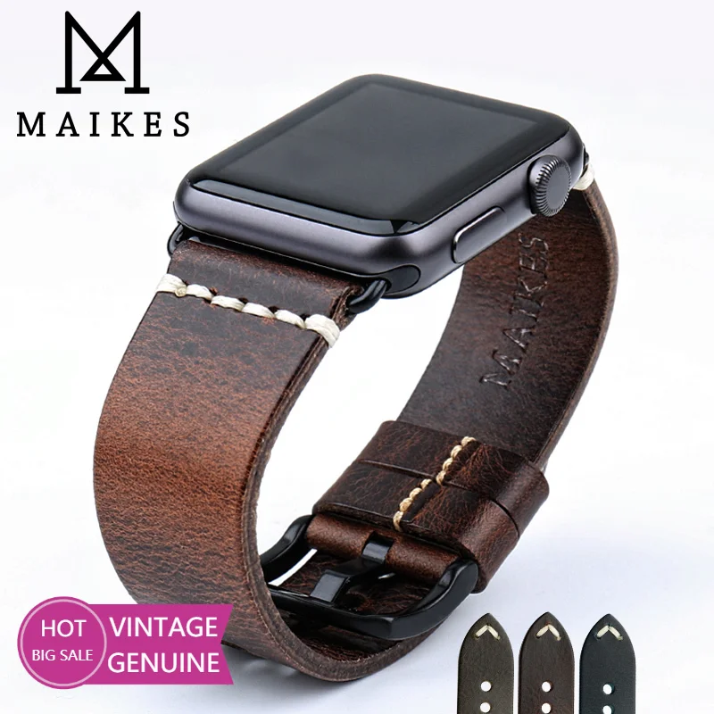 Фото Ремешок кожаный для Apple Watch Band 49 мм 44 мм 45 мм 40 мм 42 мм 41 мм 38 мм Series 8 7 6 5 4 3 №1