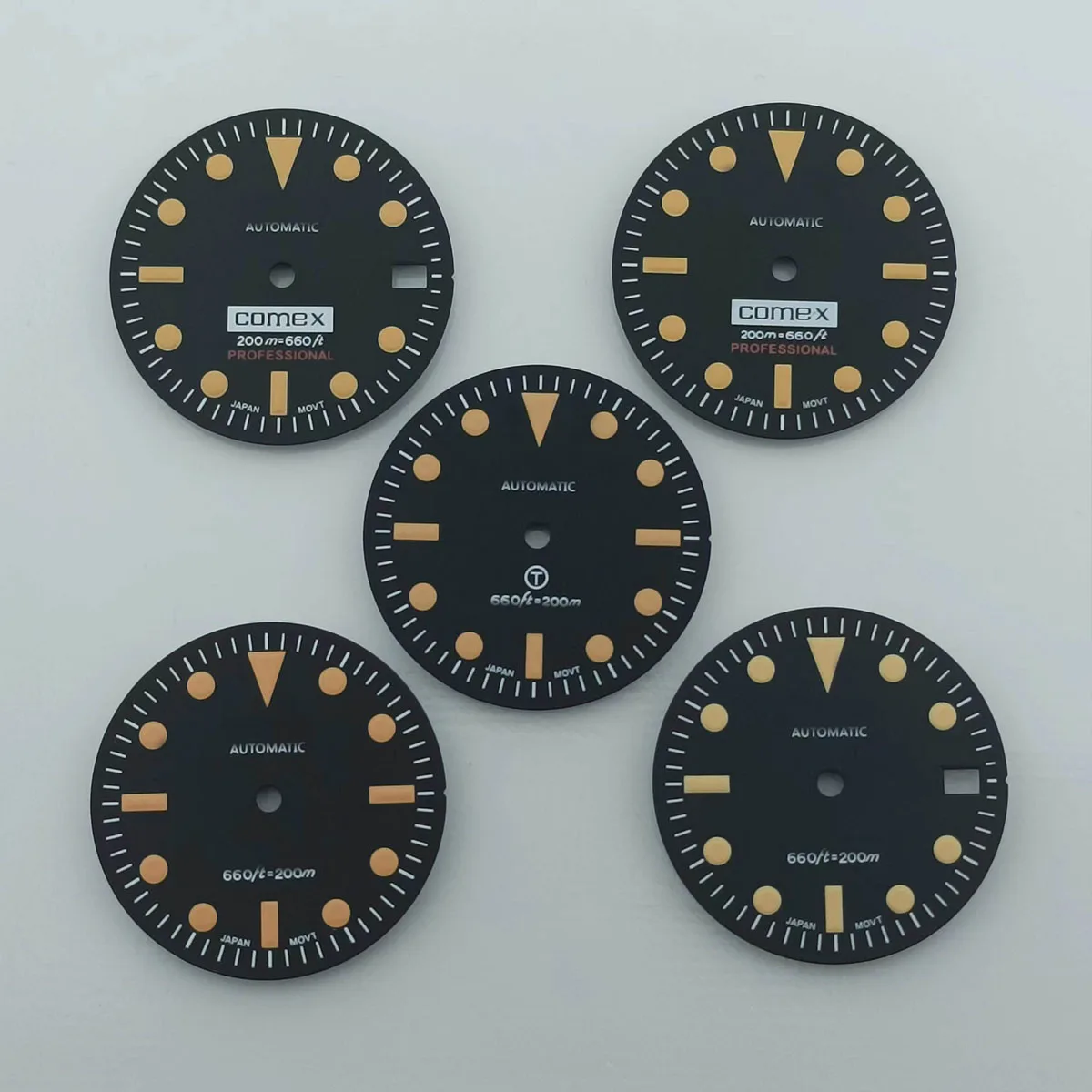 레트로 다이얼 녹색 발광 다이얼, NH35 NH36 무브먼트 워치 액세서리에 적합, 28.5mm