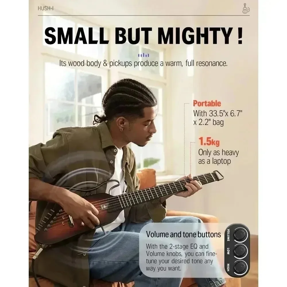 Headless Electric Guitar Donner HUSH-I