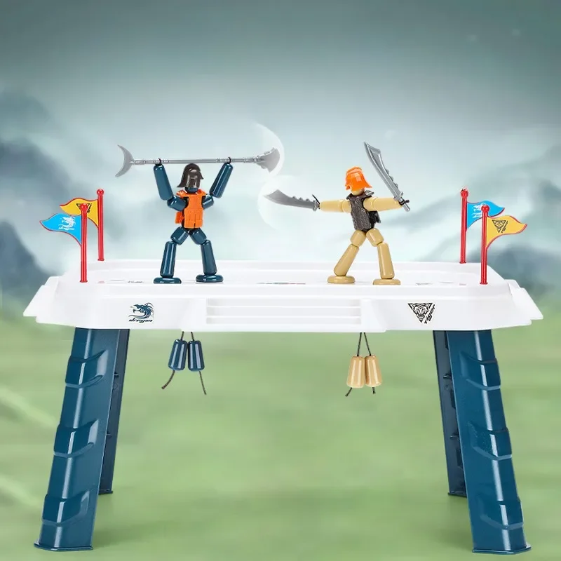 

Desktop PK game, two person battle, weapon, pull cord, doll, interactive toy