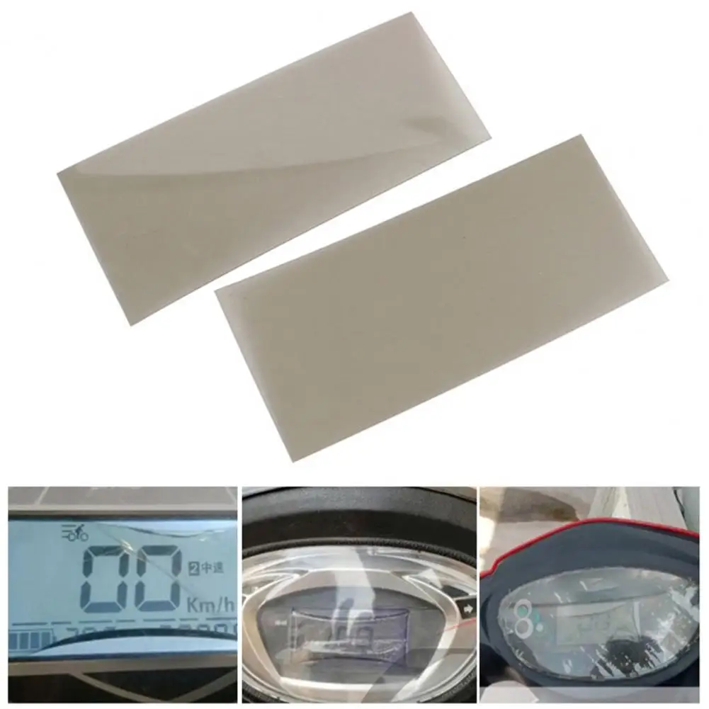 2Pcs LCD Polarizing Film Electric Scooters Protective Screen Cover for E-Bike Dirt Resistant Clear View Screen Protector
