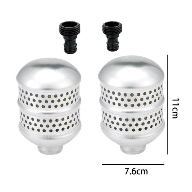 2 Pieces Bubbler Sprinkler Head Irrigation,Gentle Flow,Aluminum Soaker Sprinkler Head for Vegetable Garden Flowers Outdoor