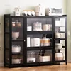 Nordic Minimalist Kitchen Cabinets Home Living Room Storage Cabinets Multi-layer Large Capacity Small Apartment Kitchen Cabinet 2