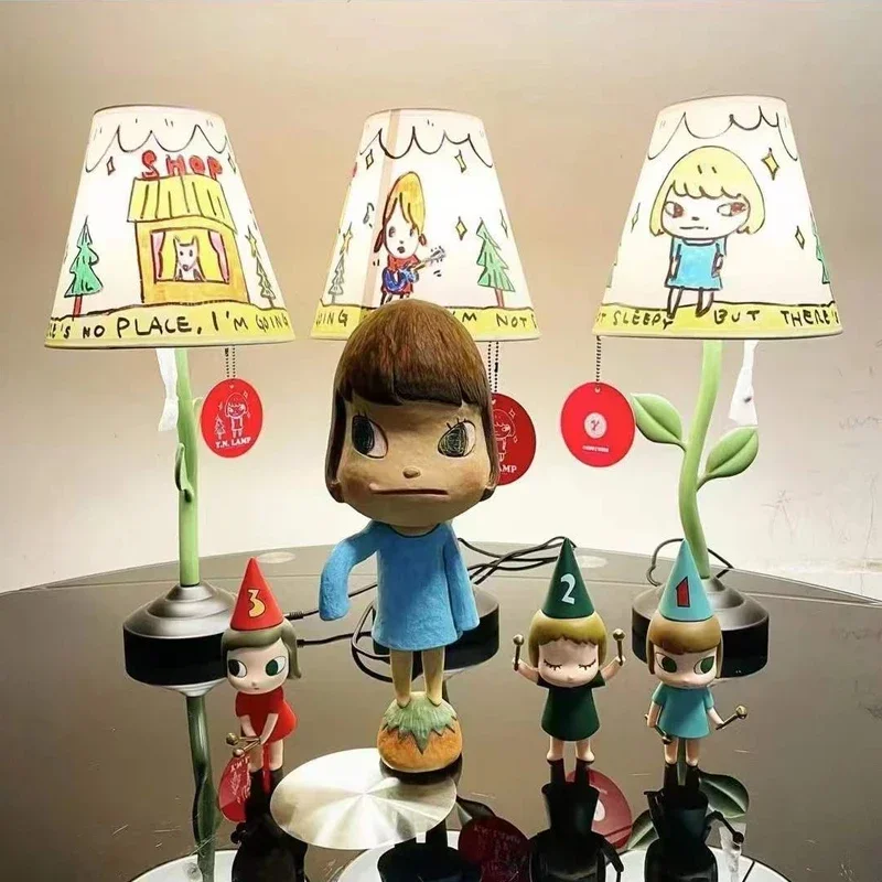Yoshitomo Nara Dream Girls Action Figure Toy Vinyl Doll Desktop Decorations Cartoon Small Drummer Decorative Model Birthday Gift 4