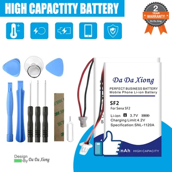 DaDaXiong SENA SMART HJC 10B SMH-5 SMH-10 Battery For Sena 50S SF2 SLR2 SP51 SMH-5 SMH-10 SMART HJC 10B Replace Bateria