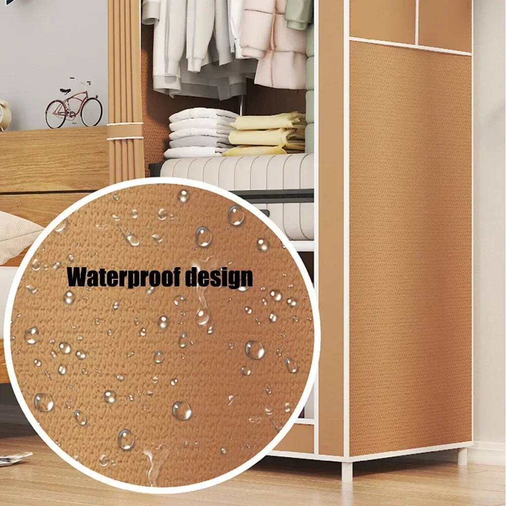 Fabric Wardrobe Household Multi-layer Rental Room Storage Single Person Economy Minimalism