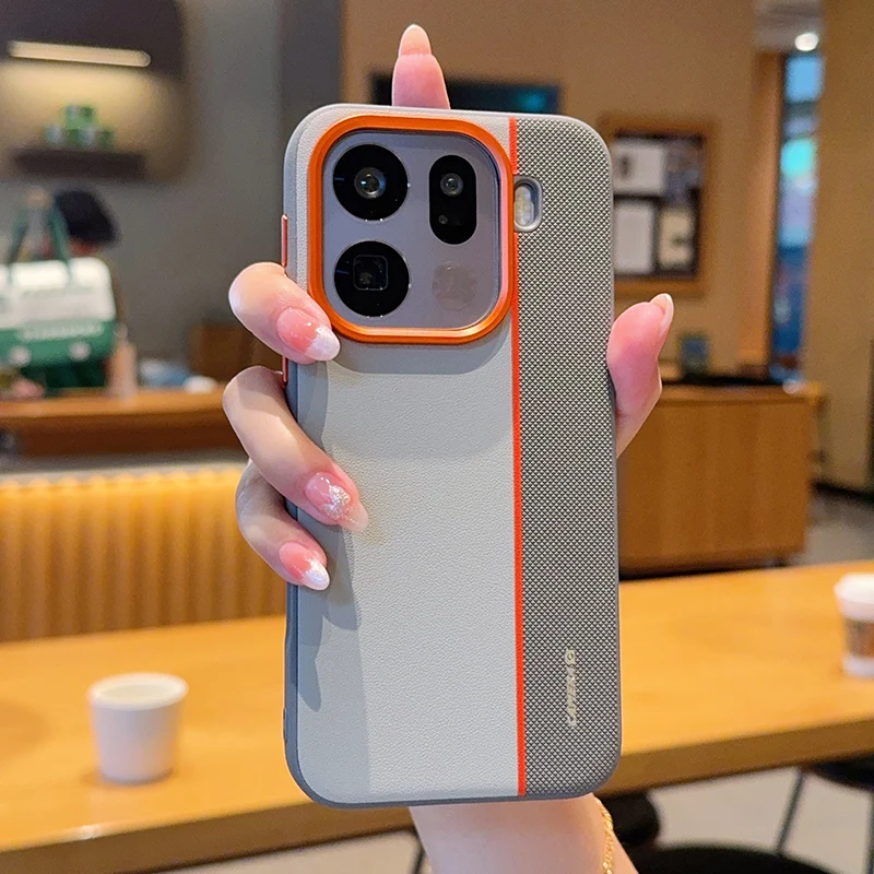 Plated PC Triple Color Metal Lens Ring Anti-Fingerprint Anti-Drop Phone Case