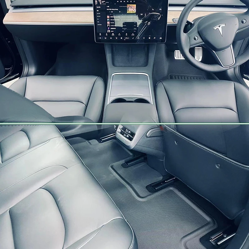 Floor Mats For Tesla Model Y Right-Hand Dirve Floor Mats Cargo Liner Car Anti-dirty Pad Waterproof RHD Model Y Accessories