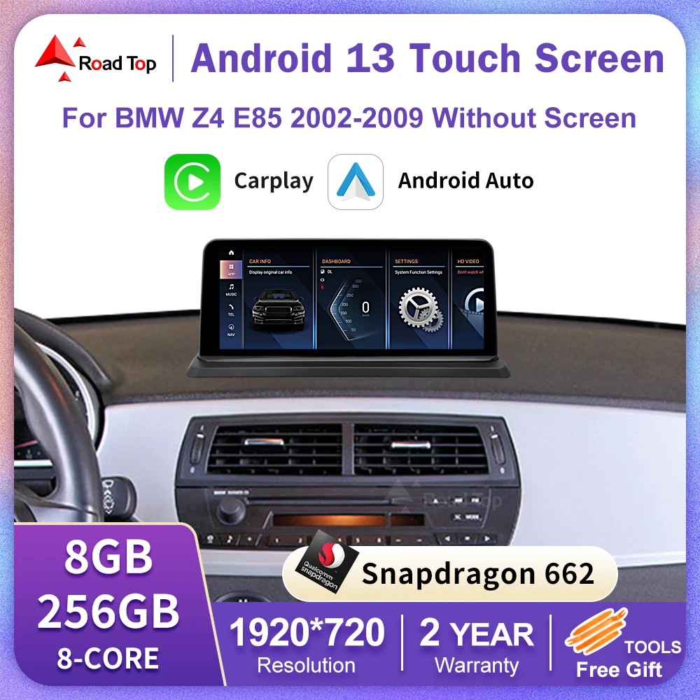 Android-13-Stereo-Head-Unit-for-BMW-Z4-E85-No-Factory-Screen-with ...