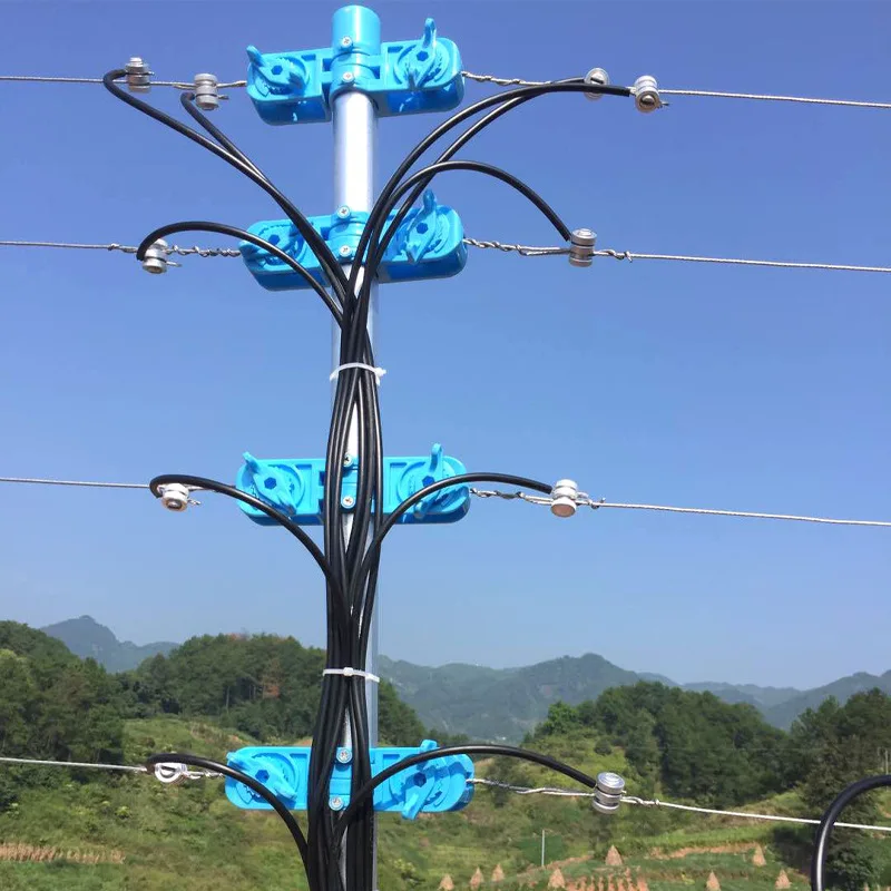 High voltage electronic fence complete system accessories Insulator compound diameter 32mm pulse terminal rod tightener