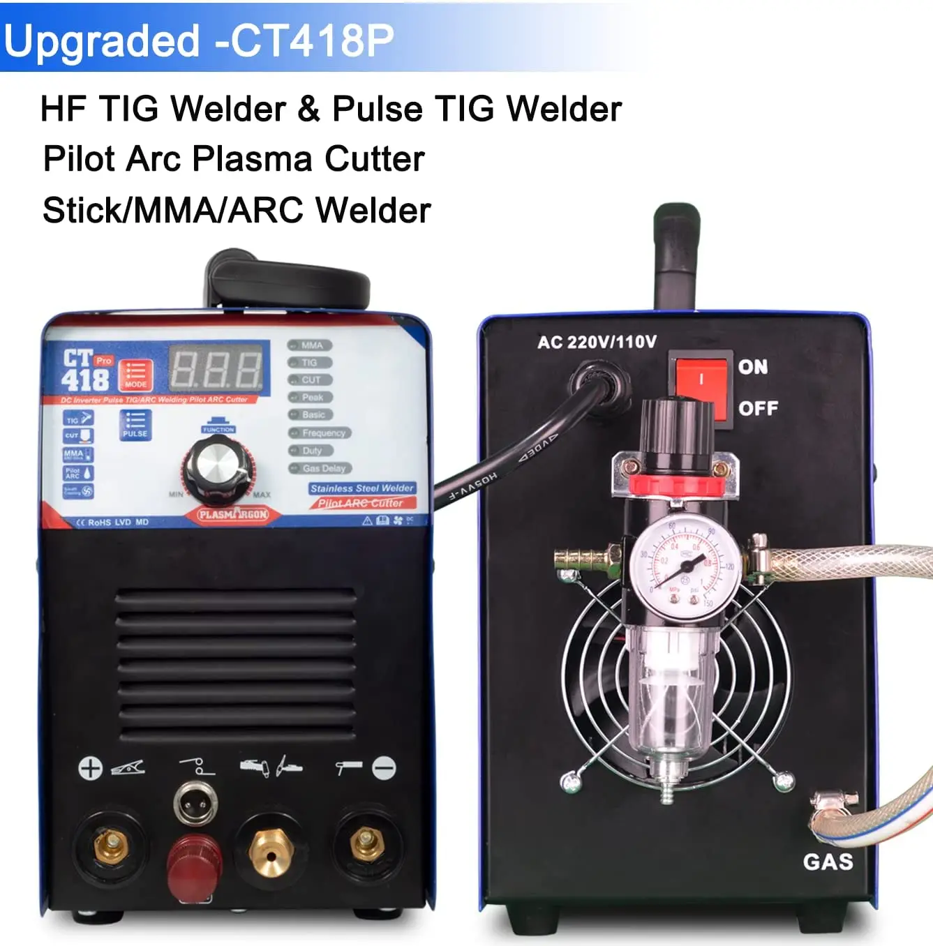 Air Plasma Cutter IGBT DC Inverter Pilot ARC CNC Plasma Cutting Machine TIG/CUT/MMA Welding Machine 110-220V 4