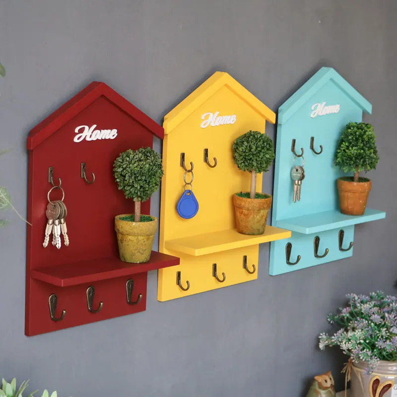 Hook Home Storage Keys Box Wall Hanging Storage Key Key Storage Rack Shelf Style Aliexpress