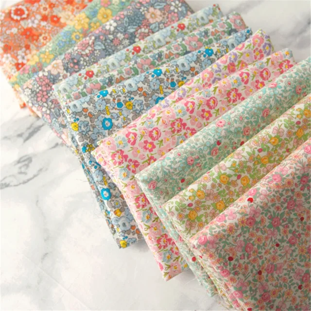 145x50 cm Floral été popeline coton tissu à coudre bricolage vêtements pour enfants tissu faire bébé robe décoration maison 160 g/m 1