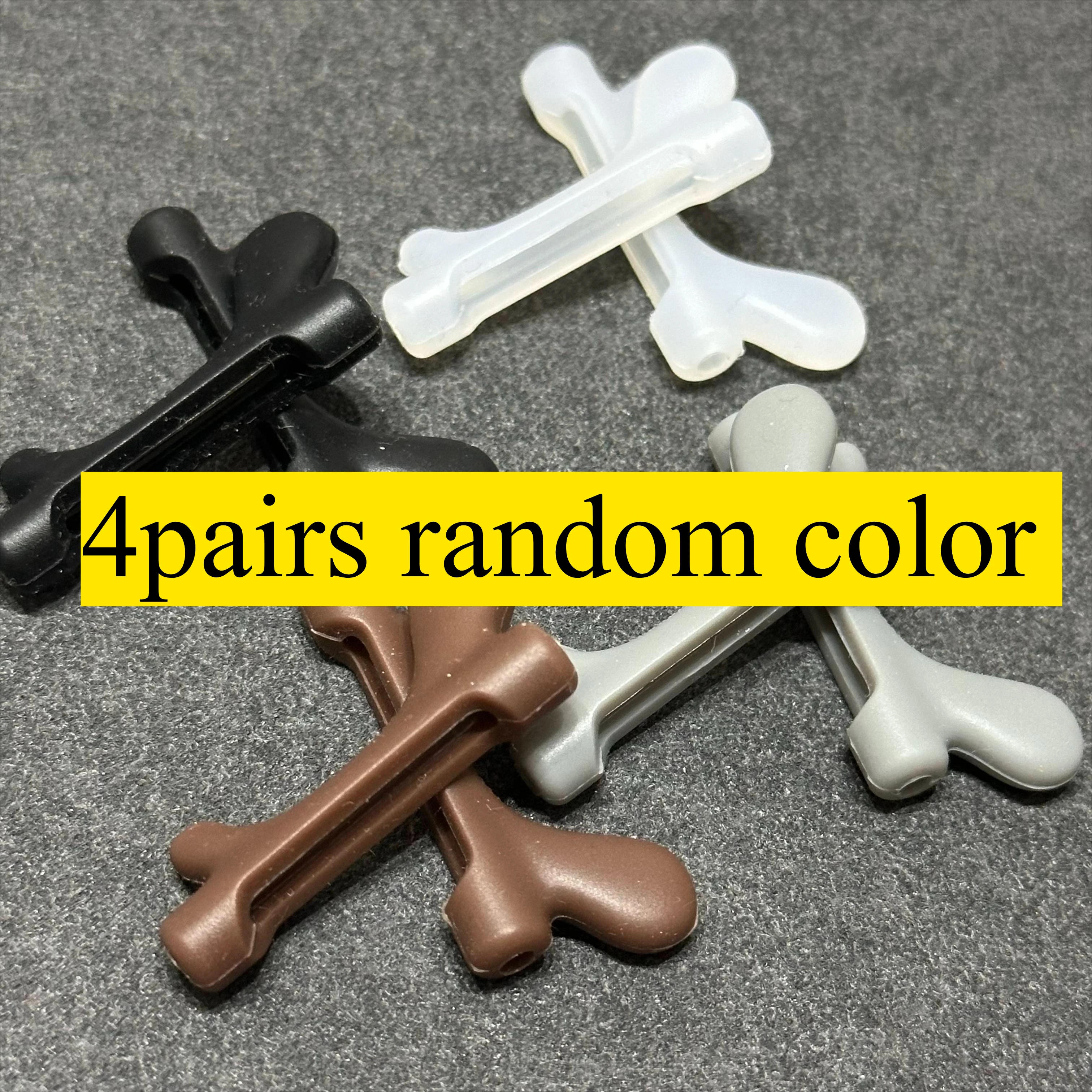 Silicone Anti-Slip Ear Hooks for Glasses - Soft Eyeglass Grips, 4-Pairs Pack