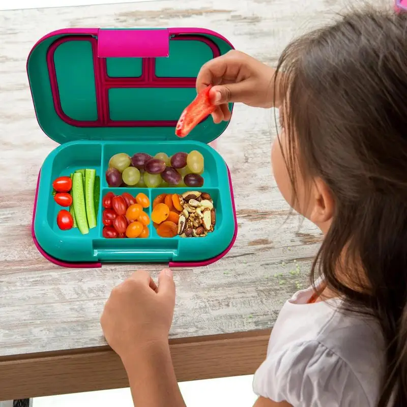 Teen Bento Box Kids Lunch Box Containers Versatile Leakproof 4-Compartment  Bento-Style Lunch Box Portion-Controlled Meals For - AliExpress