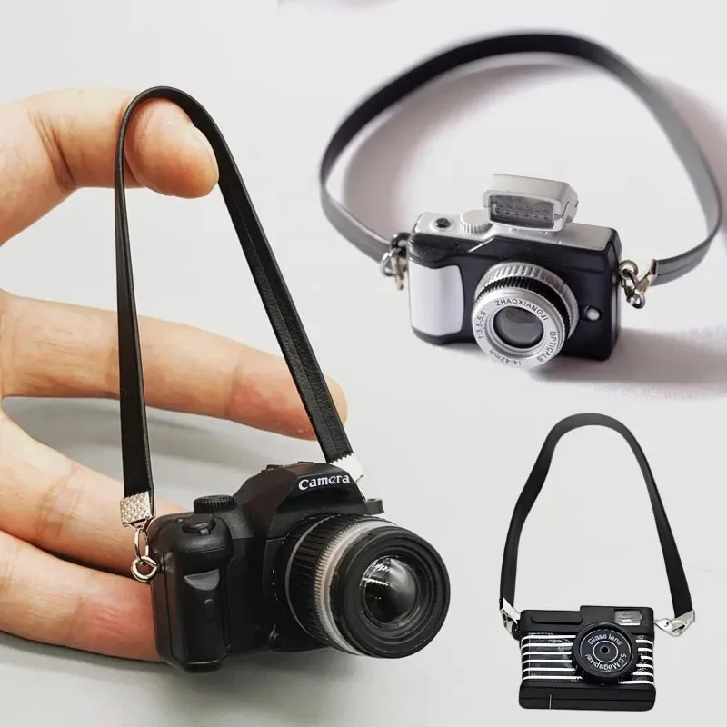1/12 Dollhouse Miniature Digital SLR Camera for Labubu Dolls House Decoration Accessories Simulation Camera Ornaments