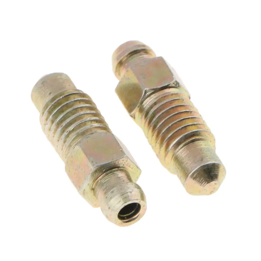10Pcs Universal Car Motorcycle M8*1.25mm Brake Bleeder Screws Kits Metal Brake Accessories Brake Bleeder Screw Caps