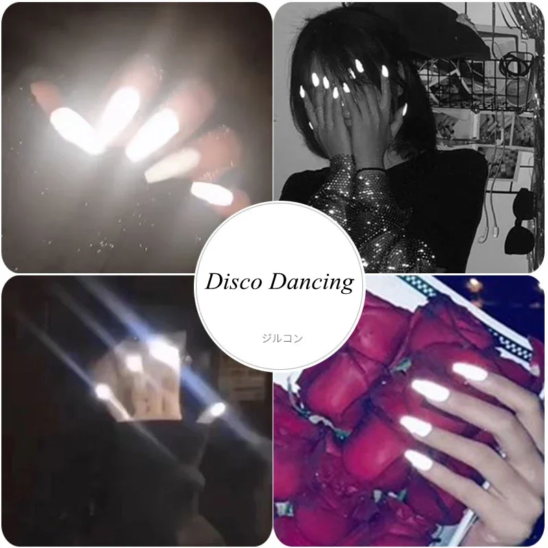 1 box Disco Dancing Glitter Powder Nail Art Decoration Shining Dust Manicure Nail Polish UV Gel Design Fluorescent Pigment