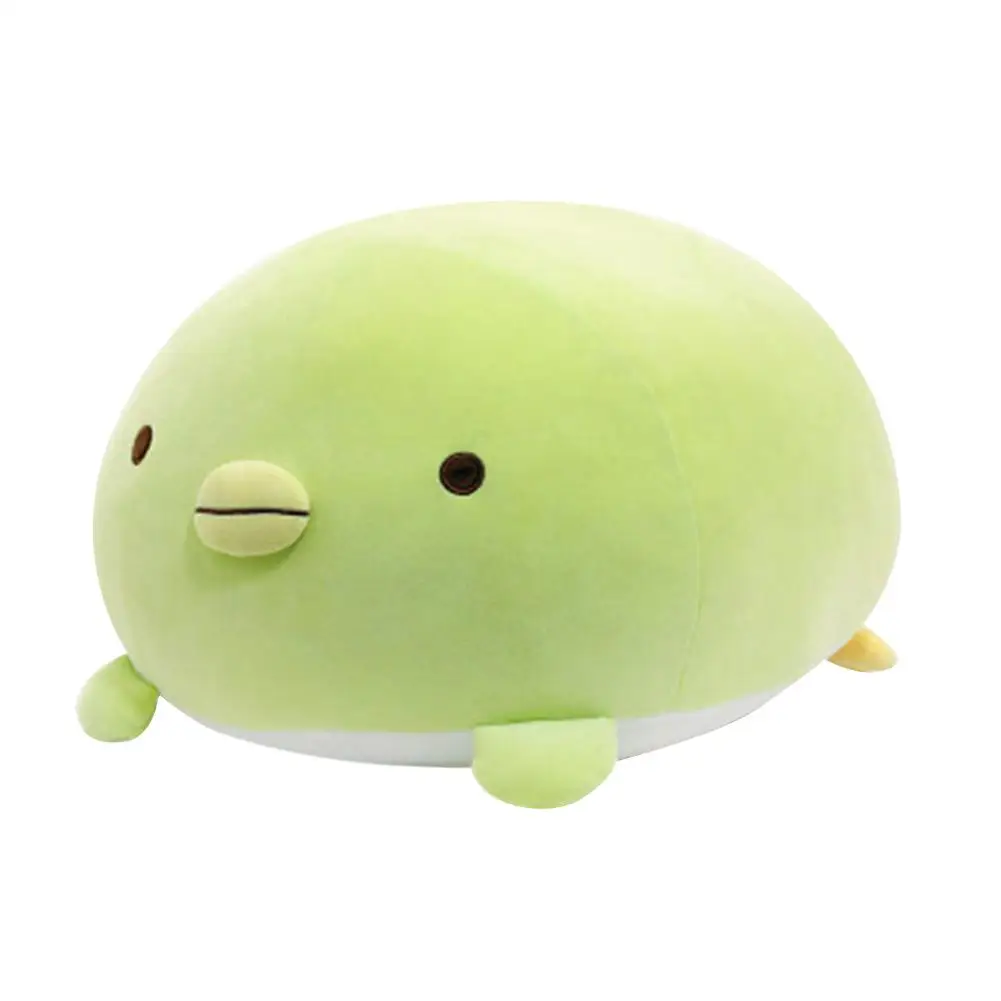 Plush Toy Corner Bio Cartoon Pillow Doll Cotton Children Kids Girl Birthday Gift  Adorkable Lovely Shape Green Penguin Design