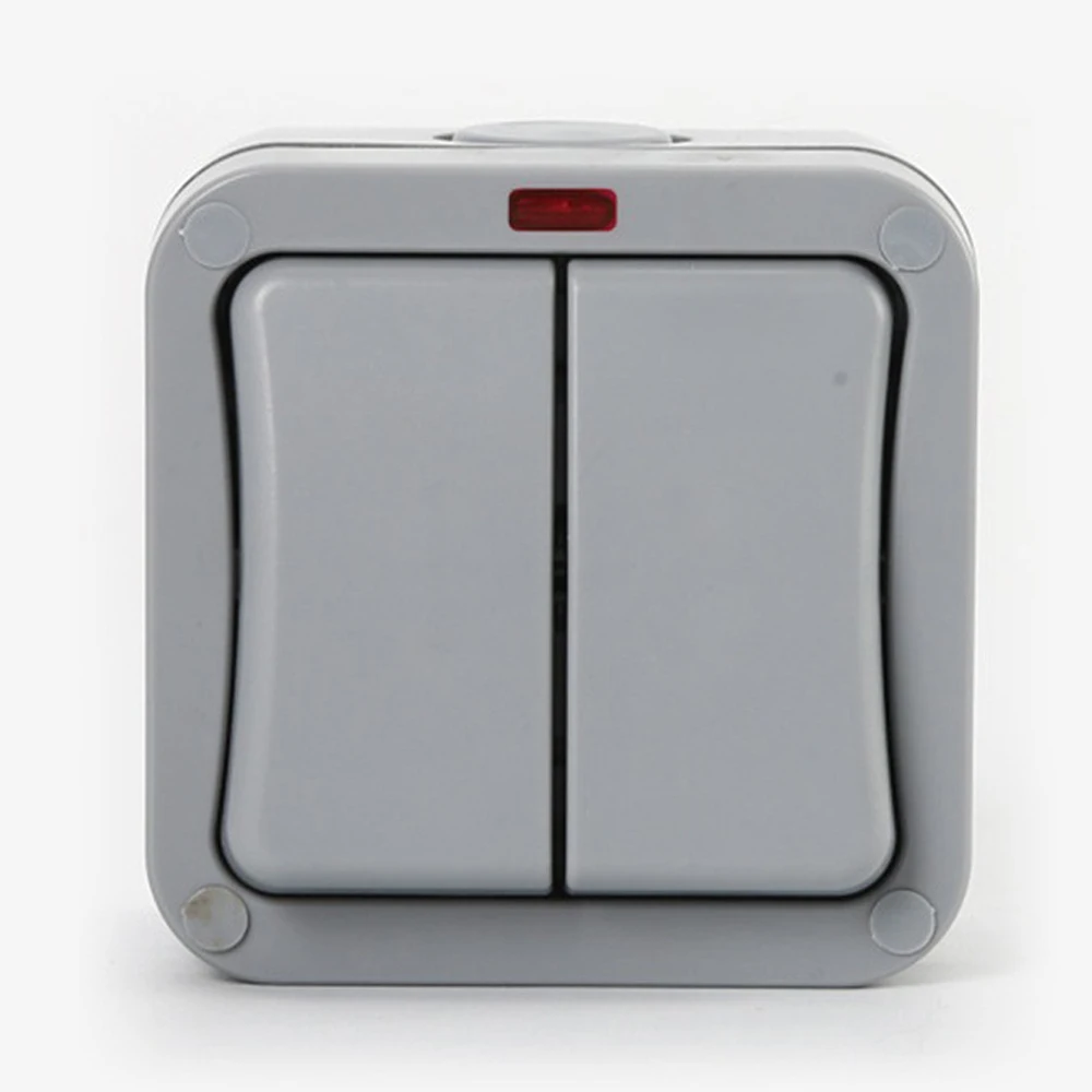 

Outdoor Switch Excellent Material Surface Mounted Heavy Rain Protection Construction Site With Indicator Light Garden Switch