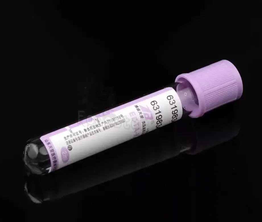 Plastic EDTA K2 Disposable Sterile Vacuum Blood Collection Tube For Hospital Veterinary Laboratory Teaching Supplies 100pcs disposable blood collection needle