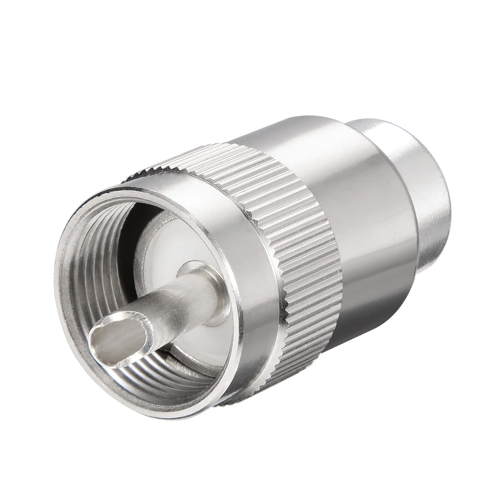 Superbat 10pcs 50 Ohm PTFE Insulation UHF Male Plug Twist-On RF Coaxial Connector for RG8 RG213 RG214 LMR400 Cable