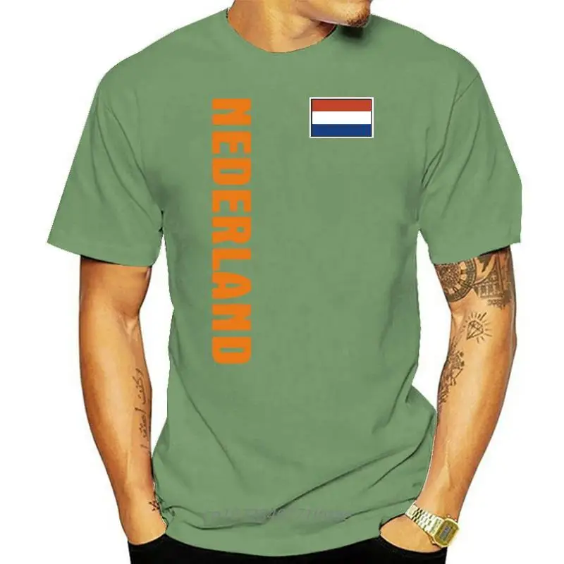 

2023 New Men's T Shirt NIEDERLANDE (Nederland) Countries flag shirt with back number
