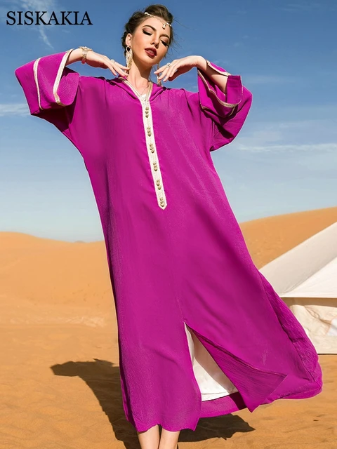 Hooded Dress Robe Turkey Femme Muslim Fashion Abaya Dubai 2022 Dress For Women Moroccan Kaftan Islamic Jalabiya Eidbiya Eid 2022 5
