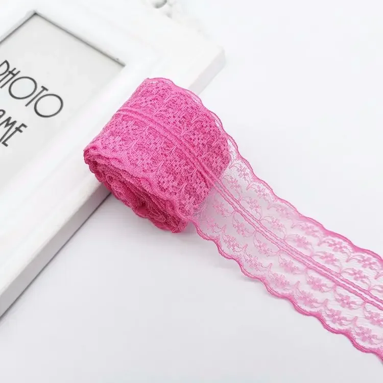 Elegant Metallic Lace Ribbon – 10m Embroidered Trim for Sewing, Crafting, & Decorative Projects