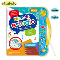 Study Spanish and English Voice Electronic Book Children's Early Education Finger Point reading Smart Toys Baby Language e-books 2
