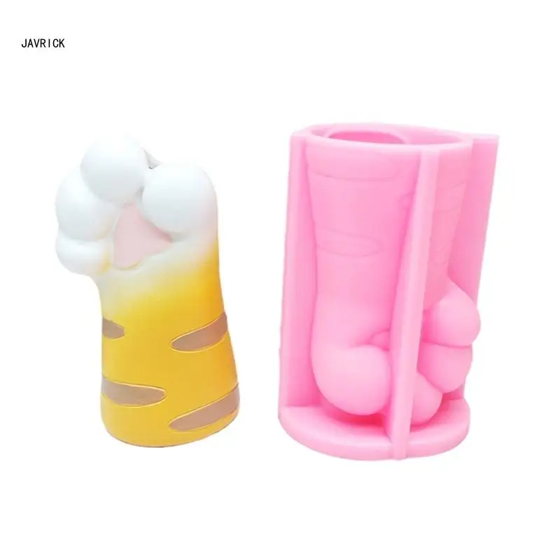 

Planter Flowerpot Molds Silicone Concrete Mould Cat Paw Shaped Hand-Making Supplies for DIY Hand-Making Flowerpot Vase D0LC