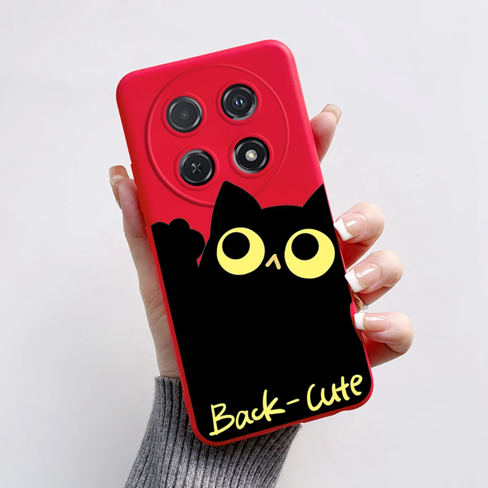 Cute Cartoon Cat Silicone Back Cover - Soft Protective Case