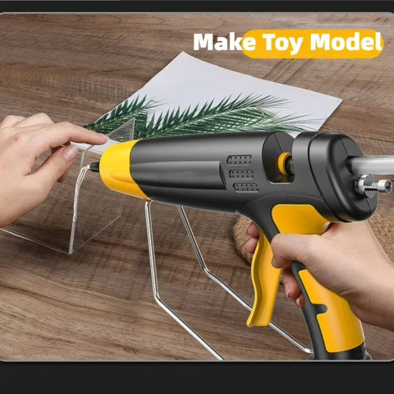 Hot Melt Glue Gun of 7mm/11mm Glue Stick Professional High Power Silicone Gun Plug-in Rapid Heating Crafting DIY Car Repair Tool 5
