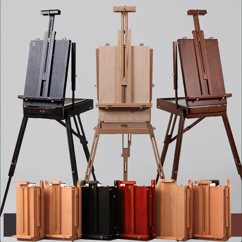 

Oil Painting Box Portable Sketch Oil Painting Easel Multi-Function Portable Painting Box Art Toolbox Sketch Sketch Outdoor