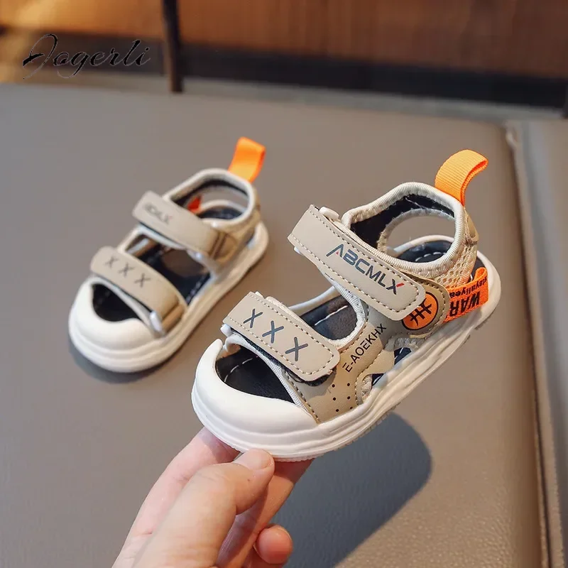 Kids Boys Sandals Summer New Children's Soft-soled Non-slip Beach Girl Shoes Toddler Baby Casual Sports Shoes Slipper Size 16-26