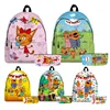 Three Kittens Backpack Cartoon Three Cats 2pcs Schoolbags Boys Girls Travel Softback Teenager Bookbag New Anime Knapsack 1